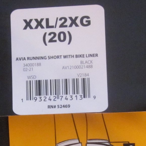 NWT XXL (20)  Women's Active Running Shorts w/liner BLACK - Picture 3 of 6